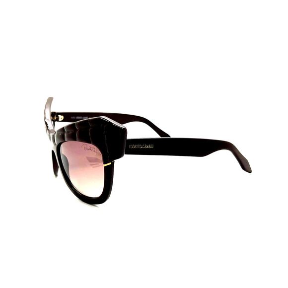 Roberto Cavalli Women's Brown "Wild Diva" Cat Eye Special Edition Sunglasses - Picture 4 of 12